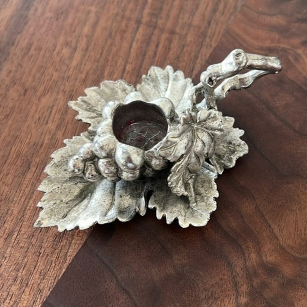 Arthur Court Grapes and Leaves Candle Holder